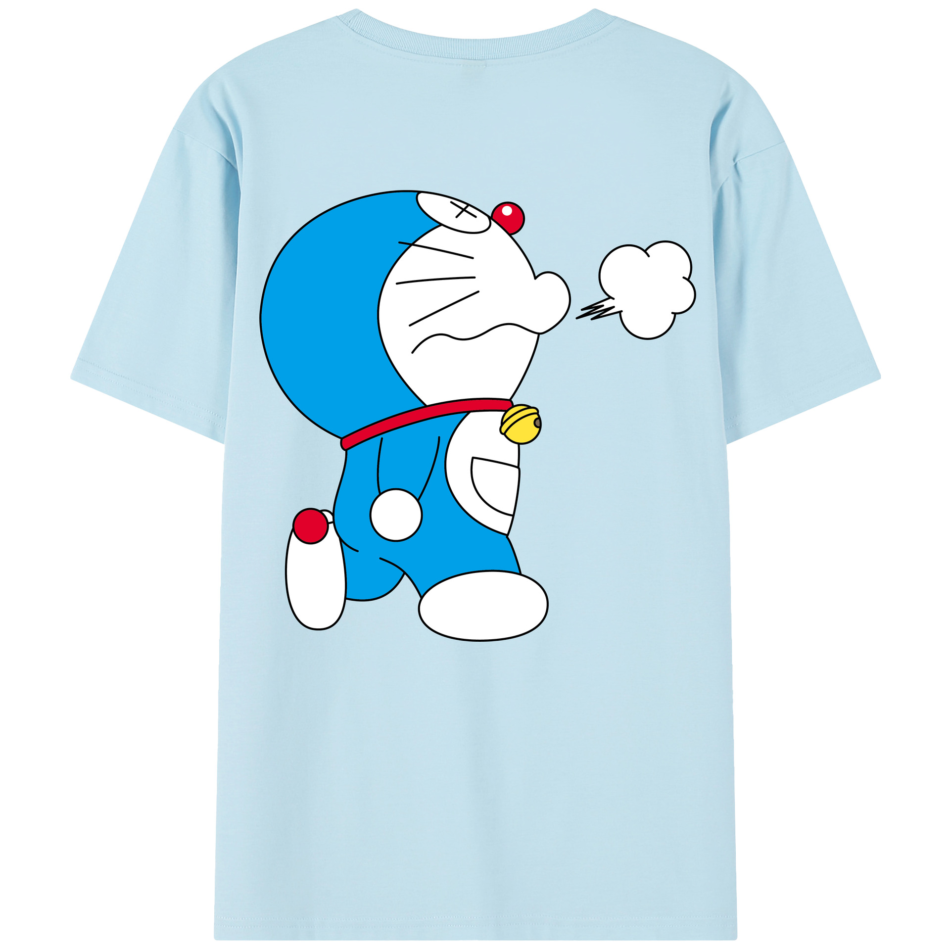 （画像用） ドラえもん Doraemon 綿100％半袖Tシャツ（背面プリント）